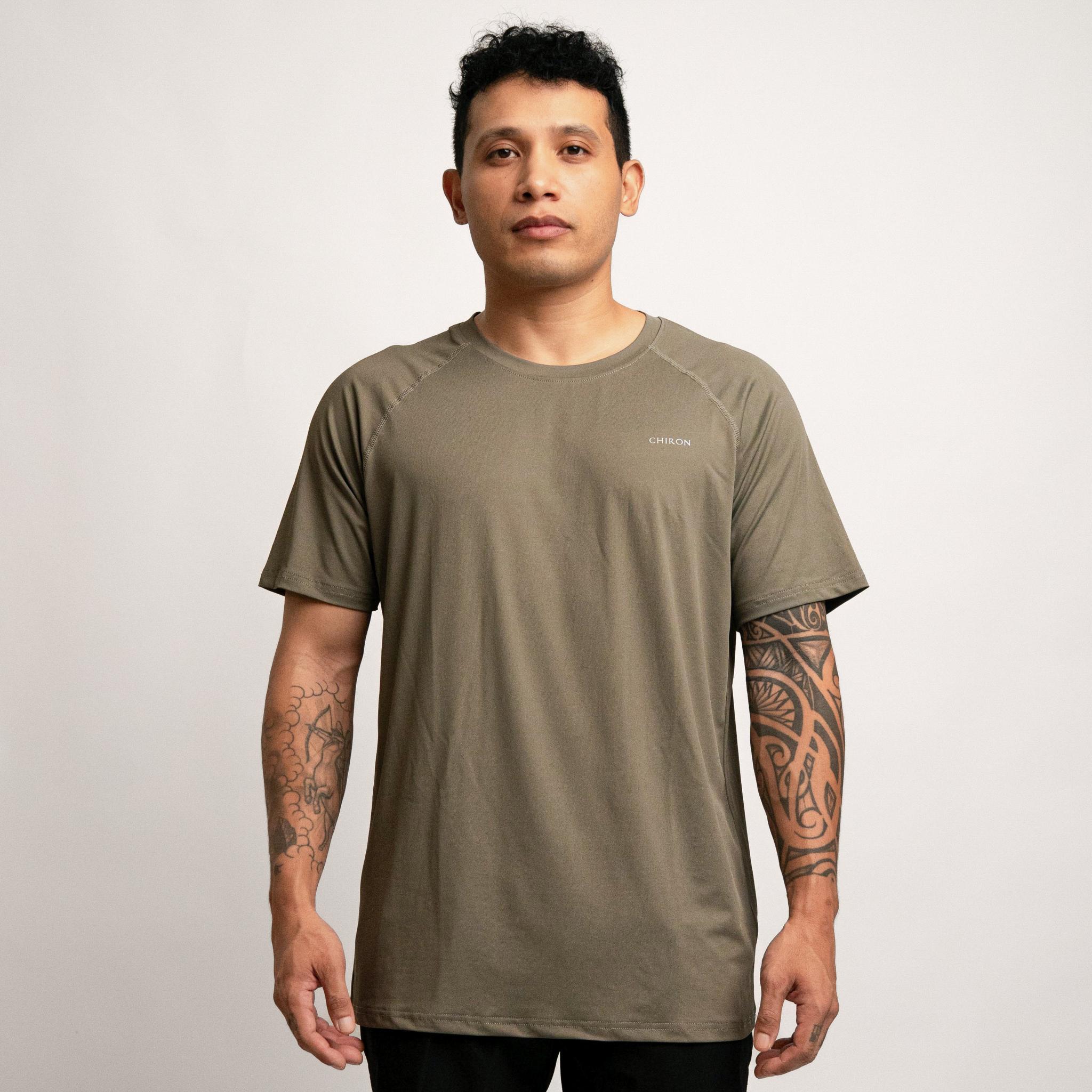 Shirt army green front