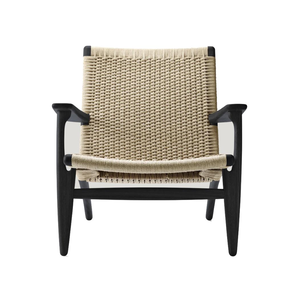 Scandinavian Black Frame Lounge Chair