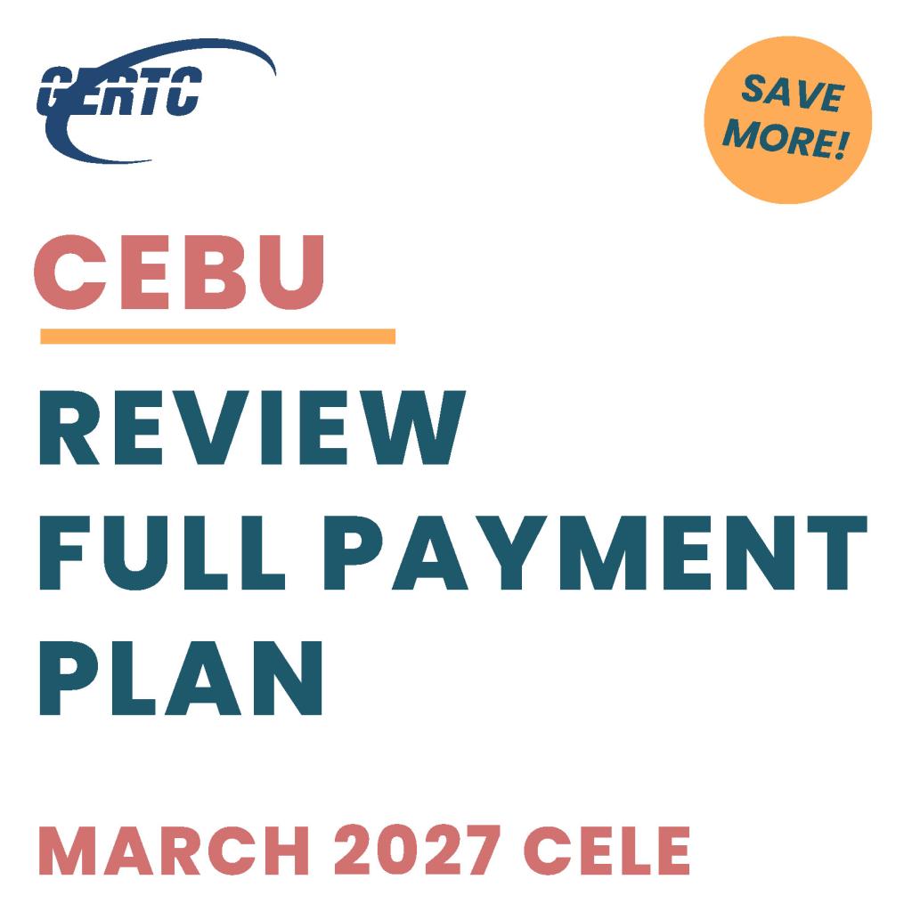 Cebu Review: Full Payment (Mar27)