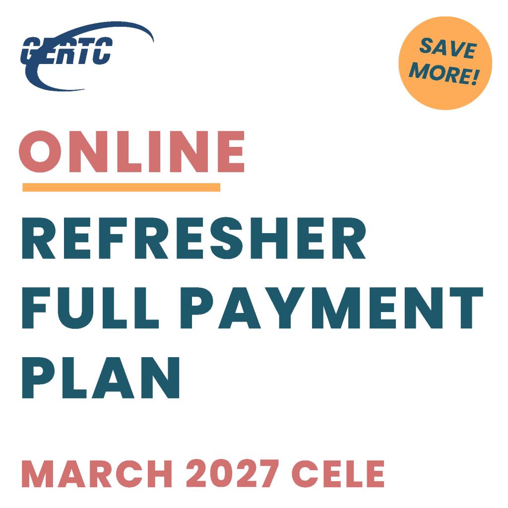 Online Refresher: Full Payment (Mar27)