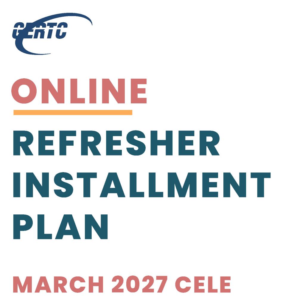 Online Refresher: Installment (Mar27)