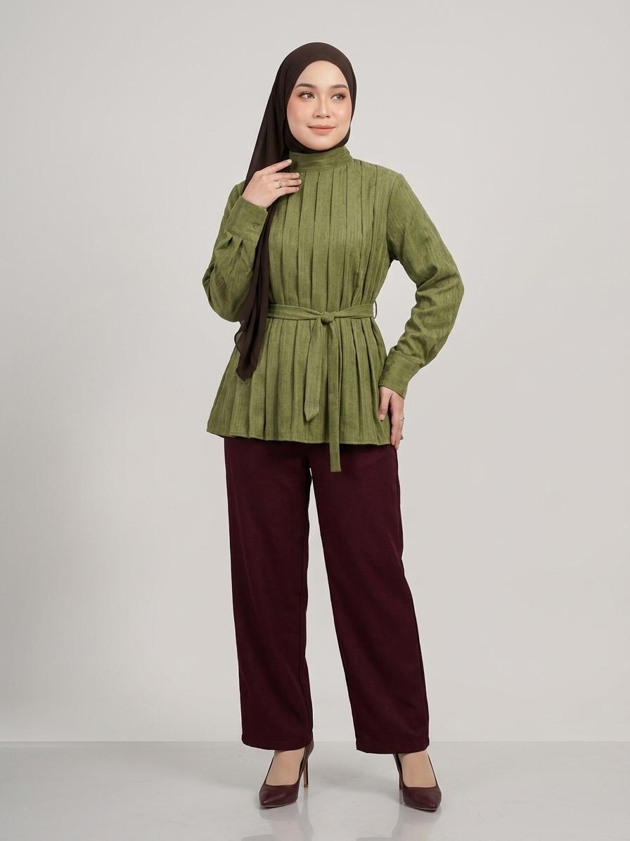 PLAIN PLEATED