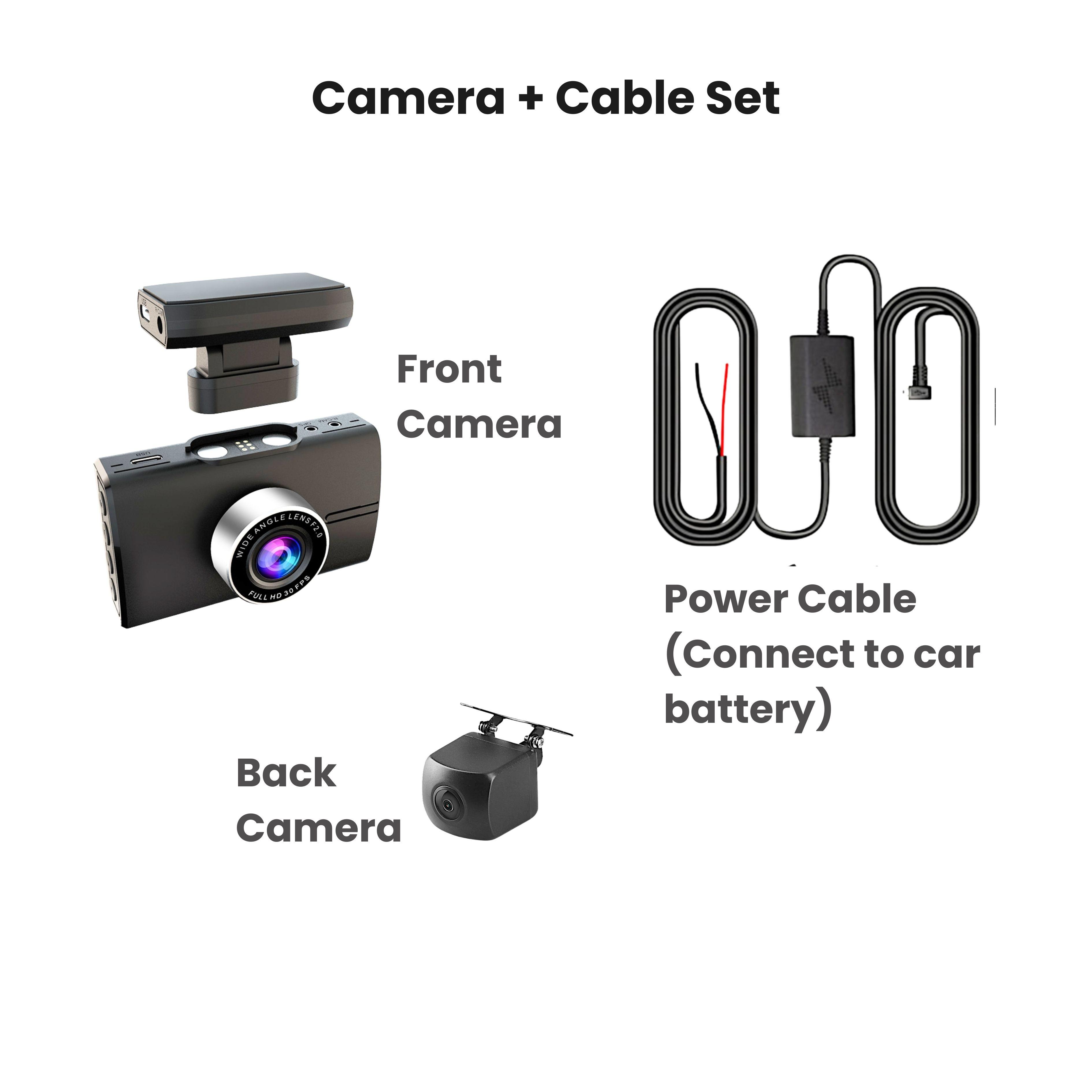 Mojo Car Cam 3 Pro 4K Front and Back HD Car Camera Dashcam