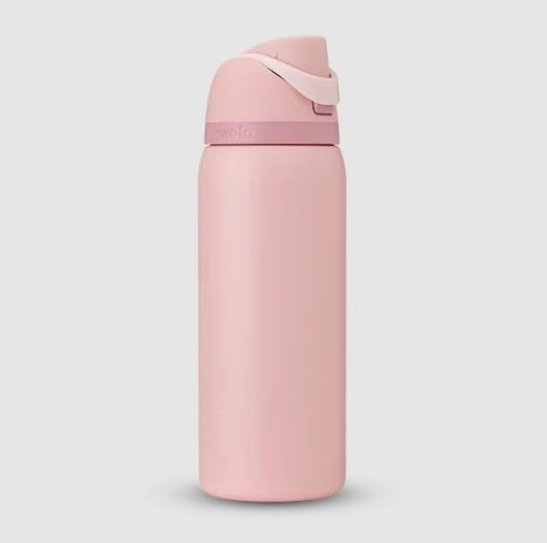 OWALA FreeSip Stainless Steel Water Bottle 32oz in Rose Quartz