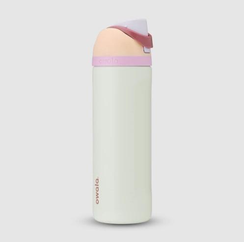 OWALA FreeSip Stainless Steel Water Bottle 24oz in Coastal Mist