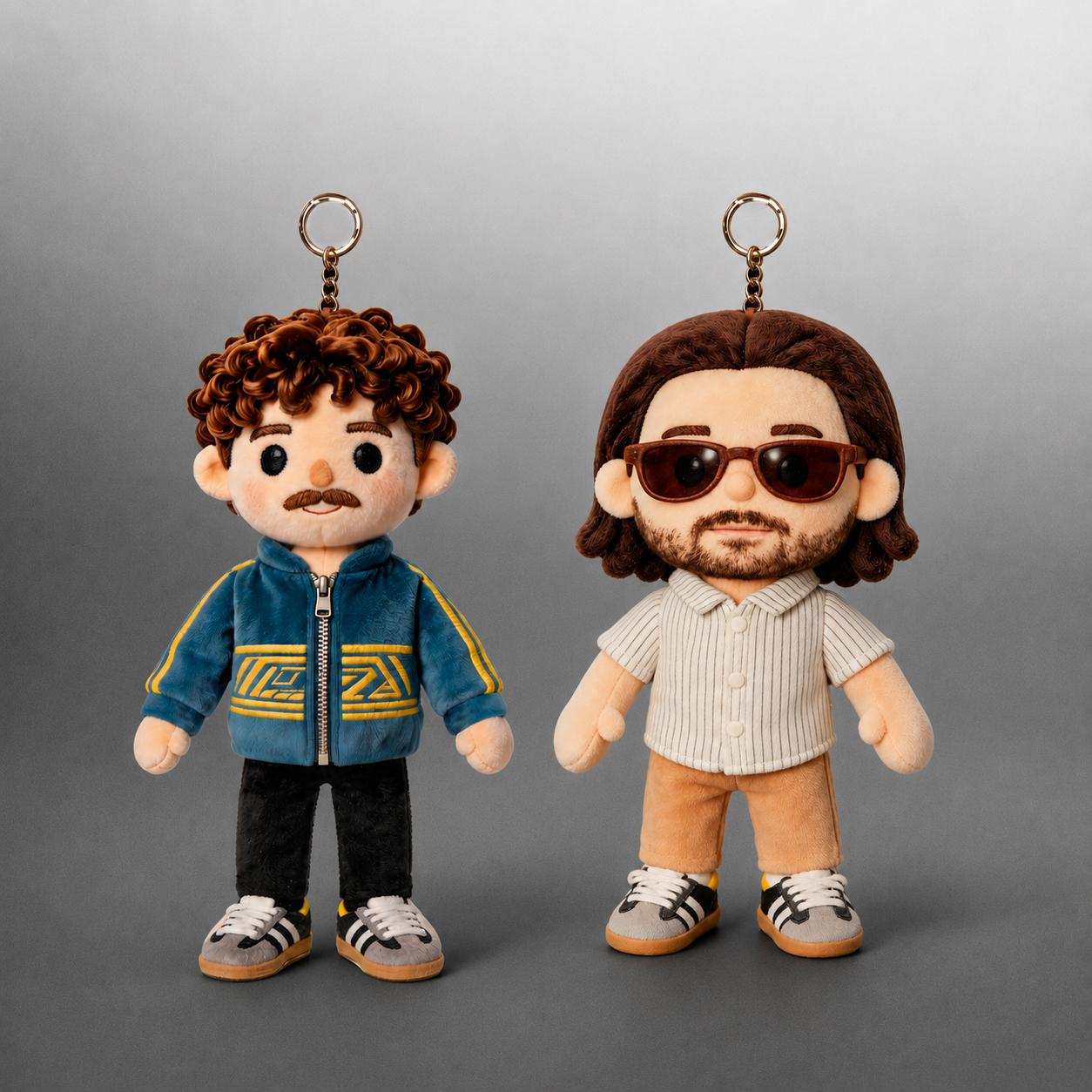 Justin Bryte & Slavo Plushie Keychain Bundle
