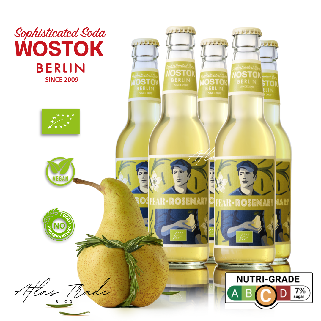WOSTOK Organic Pear Rosemary - 5 bottles pack
