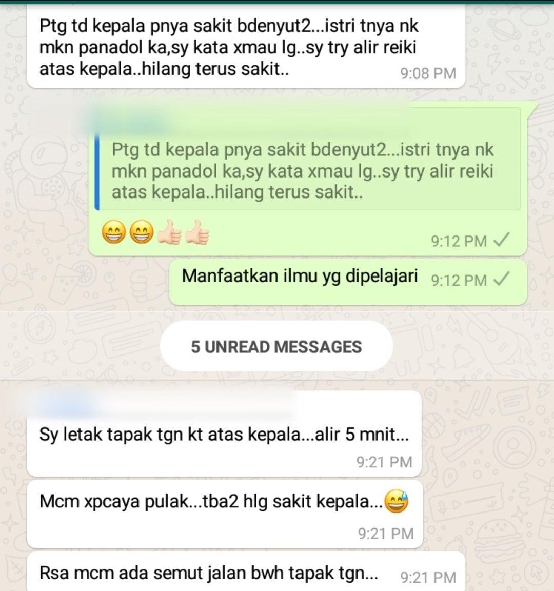RAWAT SAKIT KEPALA GUNA REIKI