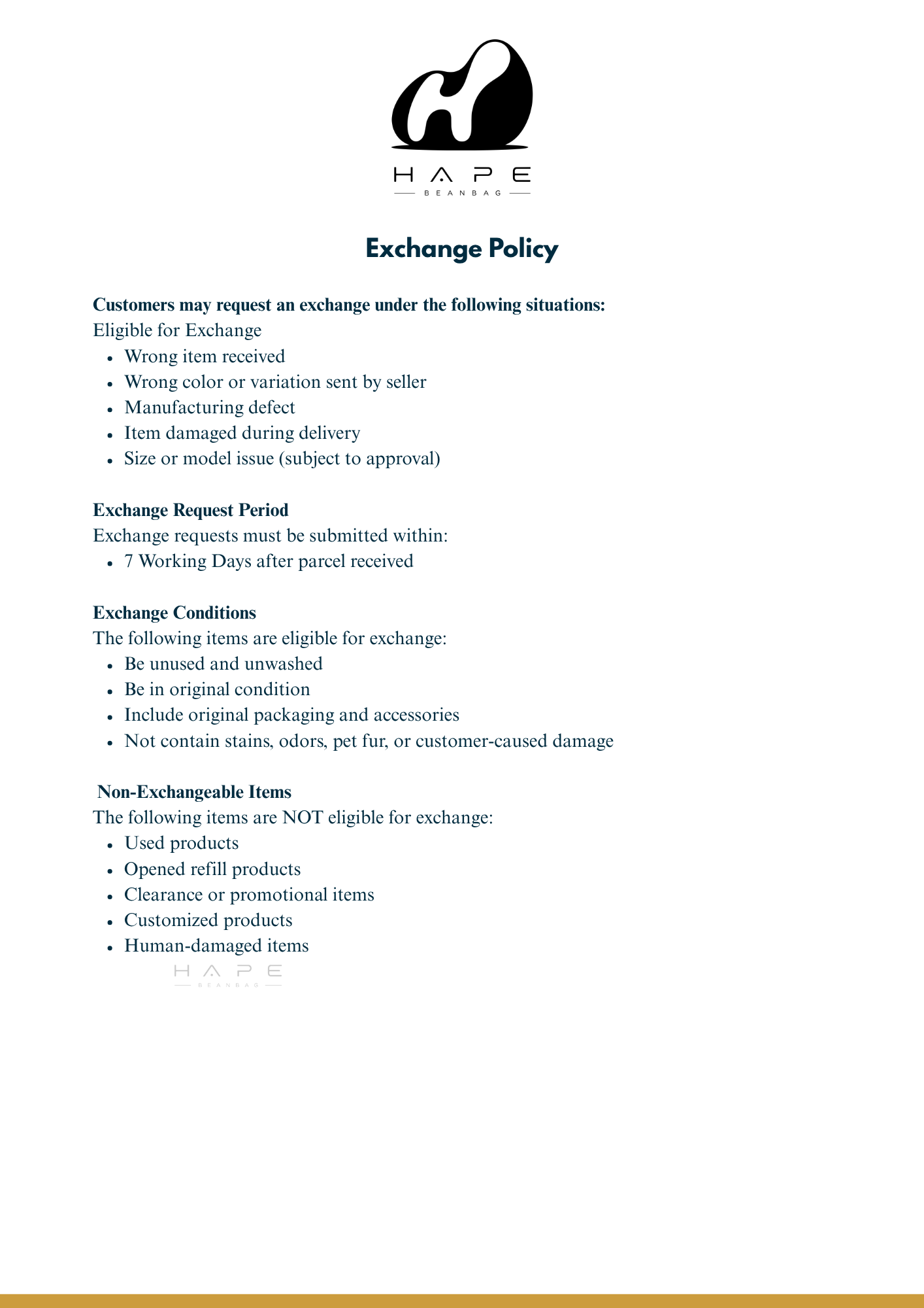 Return policy