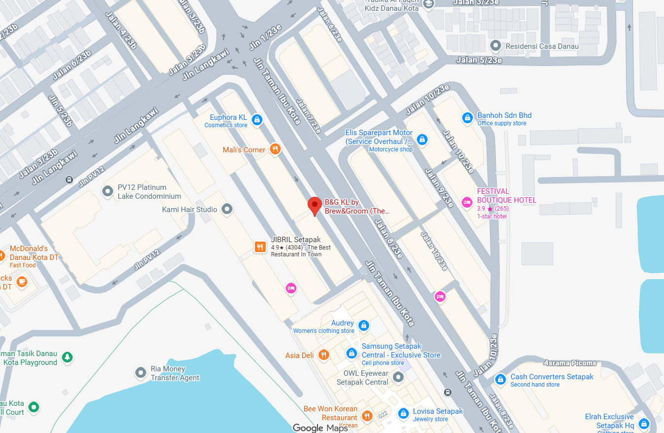 Find B&G KL (The Barbershop Café)