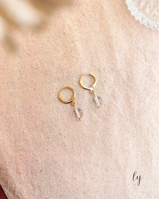 白水晶耳坠 · Clear Quartz Earring - image 3
