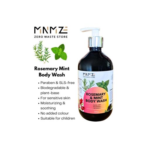 Rosemary Mint Body Wash (SLS & Paraben FREE) 1 kg / 500g - image 1