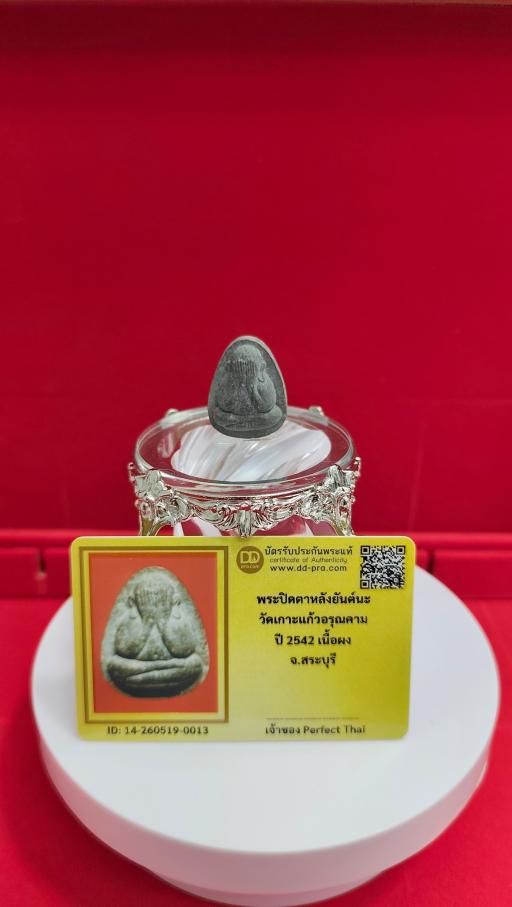 Phra Pidta Wat Koh Kaew Arun Kham 2542 with Dd-Pra Authenticity Card - image 2