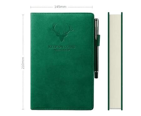 Deer Head Notebook PU Leather Cover Thick NotePad A5 - image 4
