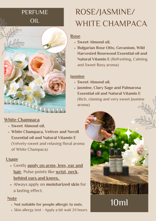 ByOrgMeans Natural Aroma Perfume Oil - White Champaca 10ml - image 4