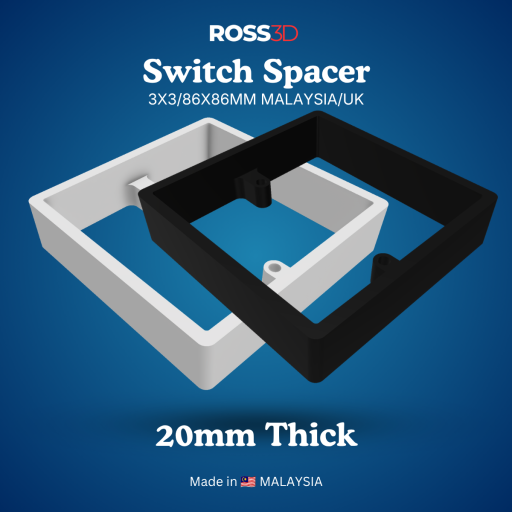 Switch Spacer (UK/Malaysia Type) - Single Gang (86mm x 86mm) - image 6