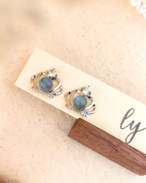 Grey Moonstone Earrings Collection · 灰月光耳饰系列 - image 7