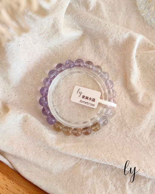 Ametrine Crystal Bracelet | 紫黄晶素圈 - image 10