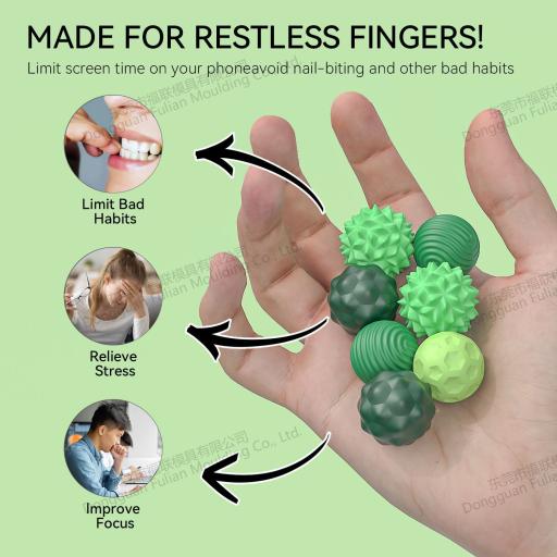 Silicon Magnetic Ball Fidget Finger Stress Relieve Sensory Focus Anxiety - image 6