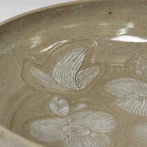 Etched floral bowl - image 3