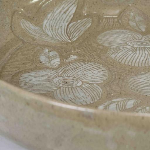 Etched floral bowl - image 5
