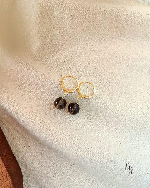 Smoky Quartz Earring · 茶水晶耳坠 - image 4