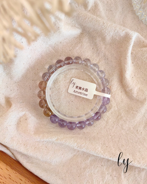 Ametrine Crystal Bracelet | 紫黄晶素圈 - image 8