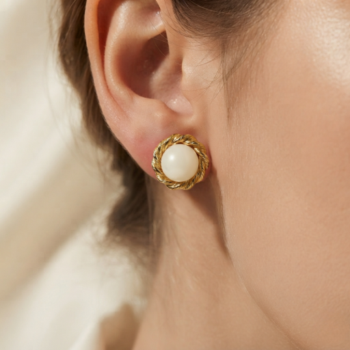 Gaia Laurel Mother's Love Breast Milk Earring - image 3