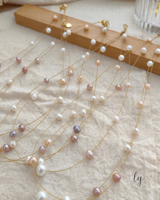 满天星珍珠项链 ｜Pearl Necklace - image 2