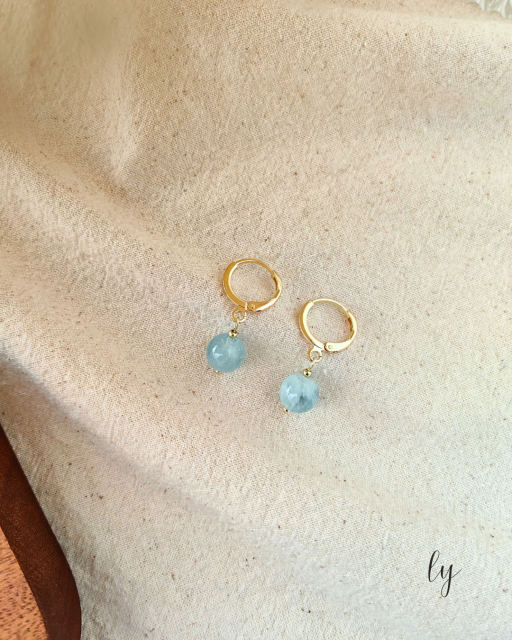 Aquamarine Earring · 海蓝宝耳钩 - image 3