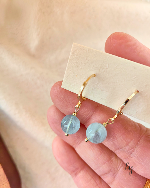 Aquamarine Earring · 海蓝宝耳钩 - image 4