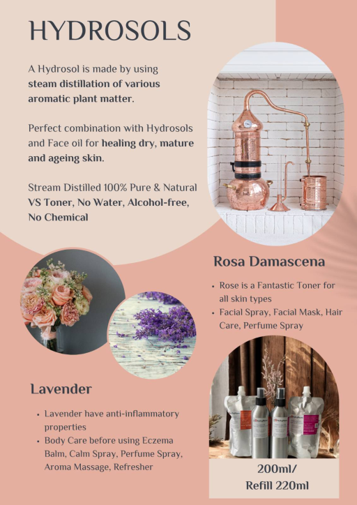 ByOrgMeans Organic Rosa Damascena Hydrosol Refill 220ml - image 3