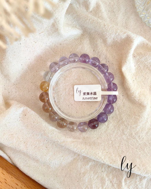 Ametrine Crystal Bracelet | 紫黄晶素圈 - image 5