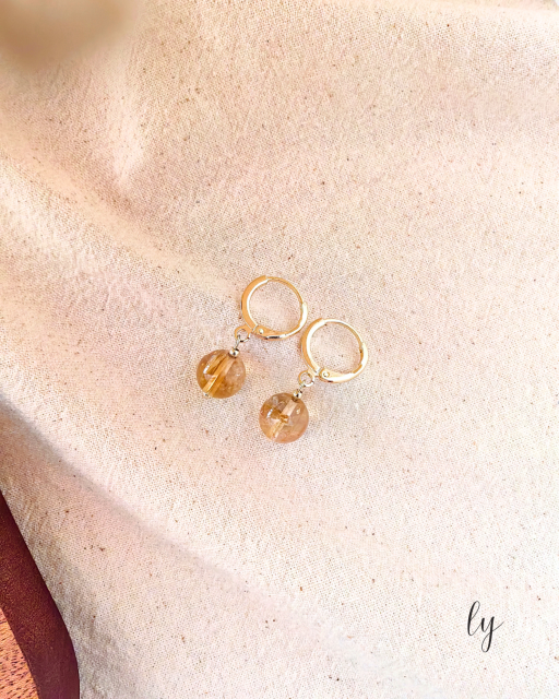 Citrine Drop Earrings · 黄水晶耳坠 - image 5