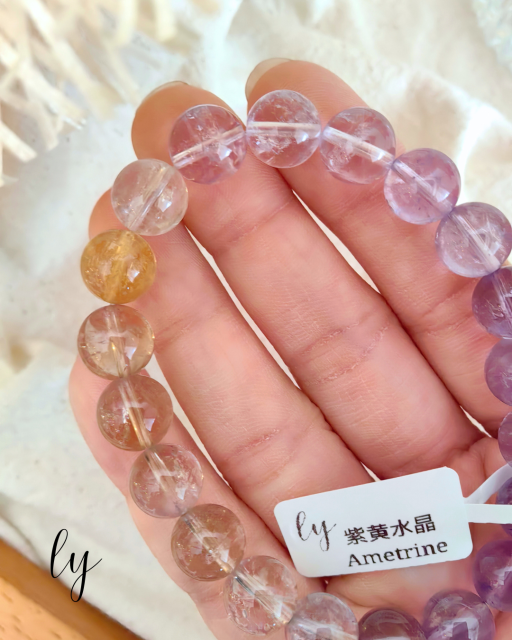 Ametrine Crystal Bracelet | 紫黄晶素圈 - image 6