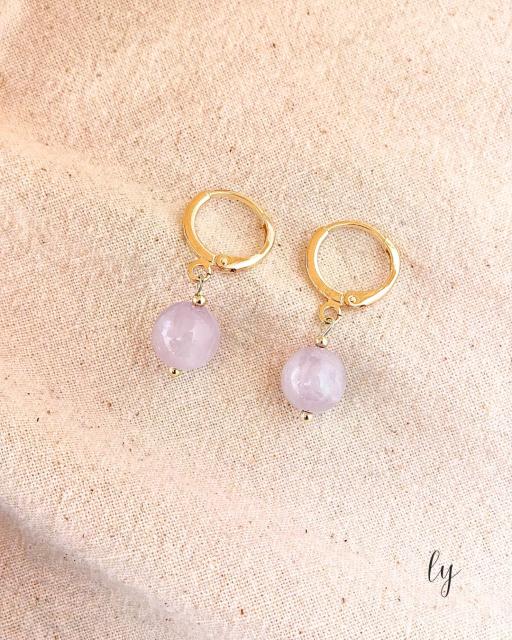 Kunzite Drop Earrings · 紫锂辉耳坠 - image 4