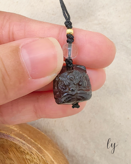 Lion Dance Charm | 醒狮守水晶吊饰 - image 2