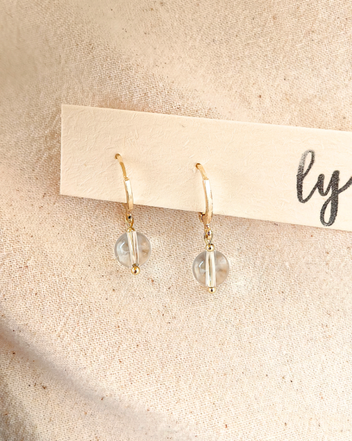 白水晶耳坠 · Clear Quartz Earring - image 6