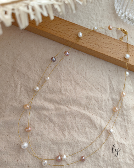 满天星珍珠项链 ｜Pearl Necklace - image 3