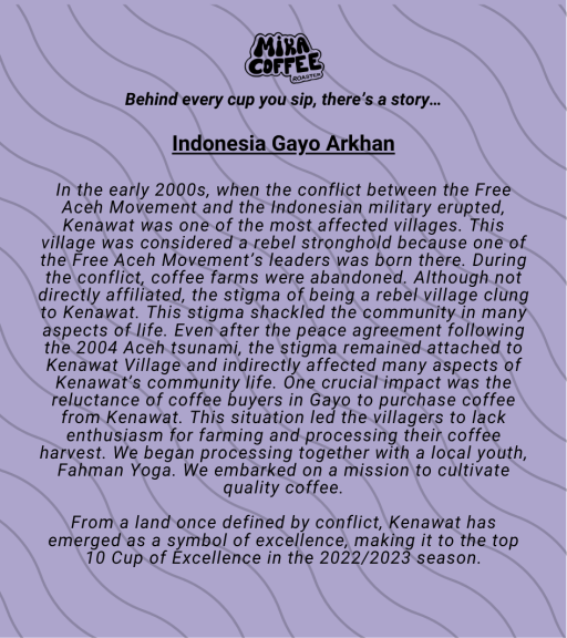 INDONESIA GAYO ARKHAN (FILTER/ESPRESSO) - image 2