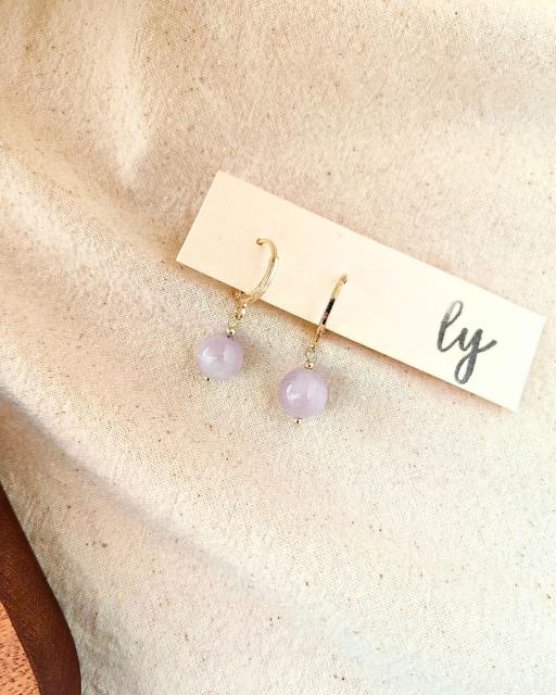 Kunzite Drop Earrings · 紫锂辉耳坠 - image 5