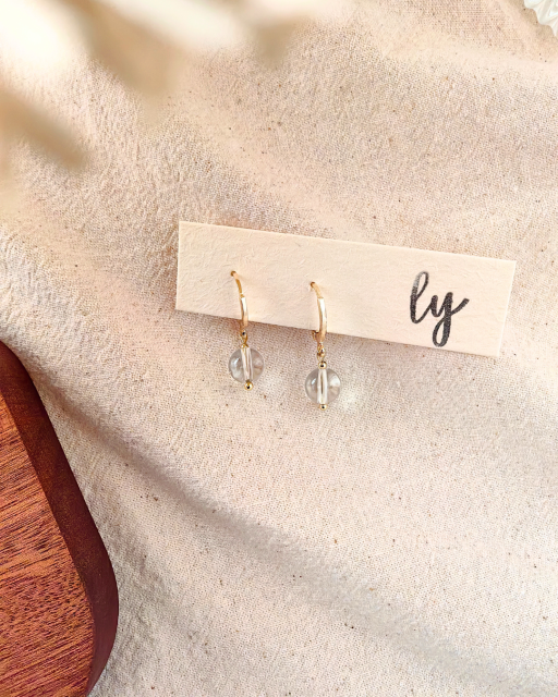 白水晶耳坠 · Clear Quartz Earring - image 5