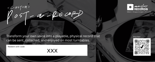 [GIFT VOUCHER] Custom Postcard Record - image 3