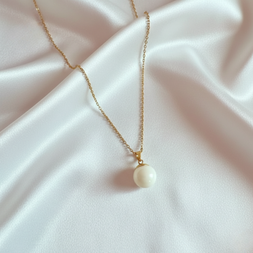 Basic Breast Milk Pearl Shaped Pendant (Gold Plated) - image 2
