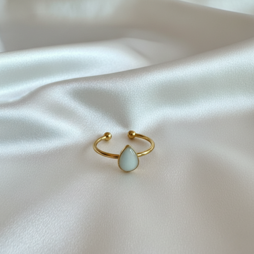 Aurora Tear Of Love Minimalist Ring - image 2