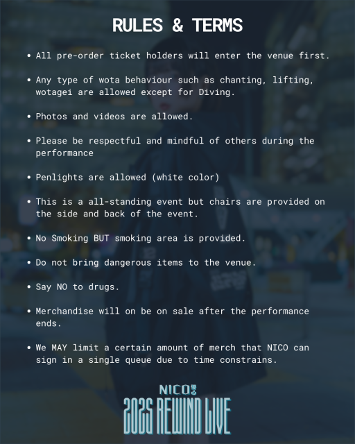 NICO 2025 REWIND LIVE WALK IN TICKET - image 7