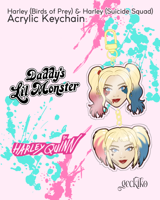 Harley (BOP & SS) Connecting Acrylic Keychains - image 1