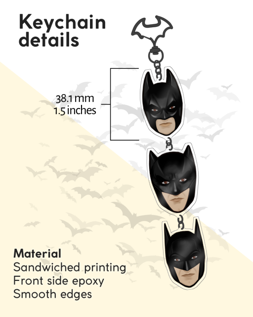 Batman Movies Connecting Acrylic Keychains - image 3