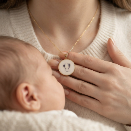 Sunnee Tiny Footprint of Love Pendant - image 4