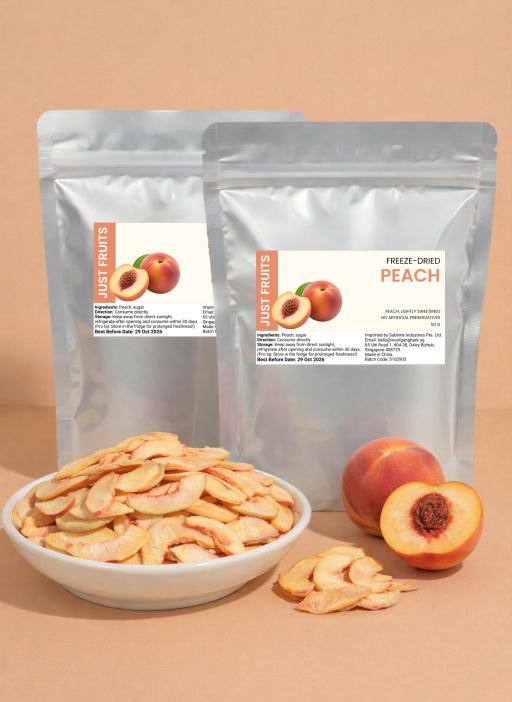 [Just Fruit] Freeze Dried Grand 5 Fruit Collection (Strawberry, dragon fruit, peach, kiwi, coconut) - image 4